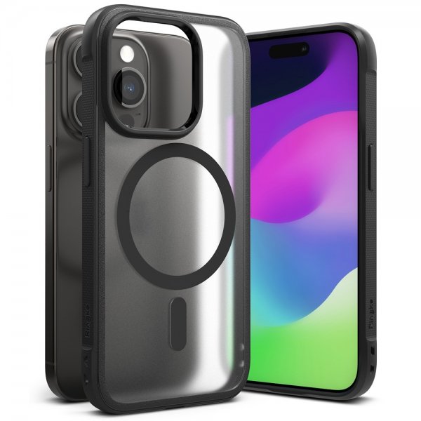 Ringke iPhone 15 Pro Deksel Fusion Bold Magnetic Matte Black