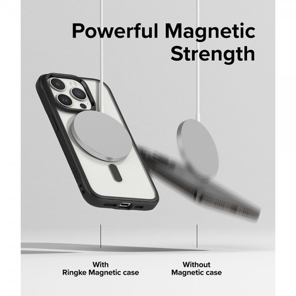 Ringke iPhone 15 Pro Deksel Fusion Bold Magnetic Matte Black