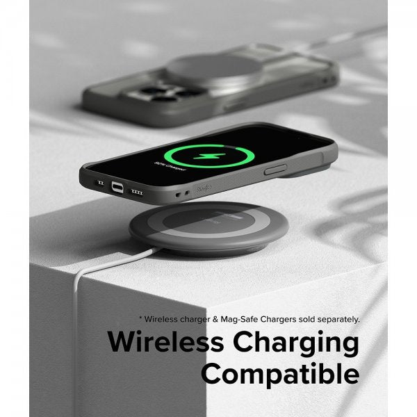 Ringke iPhone 15 Pro Deksel Fusion Bold Matte Gray