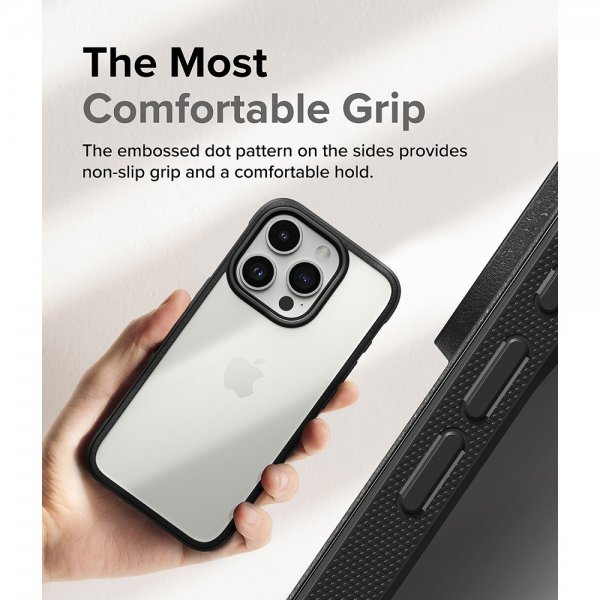 Ringke iPhone 15 Pro Deksel Fusion Bold Svart