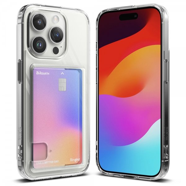 Ringke iPhone 15 Pro Deksel Fusion Card Clear