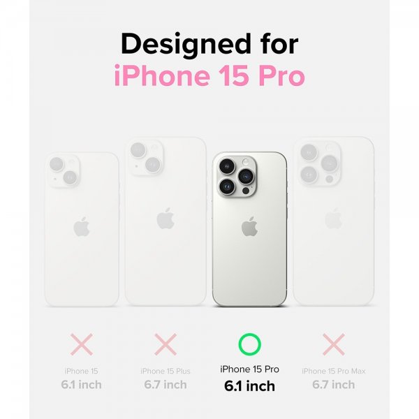 Ringke iPhone 15 Pro Deksel Fusion Card Clear