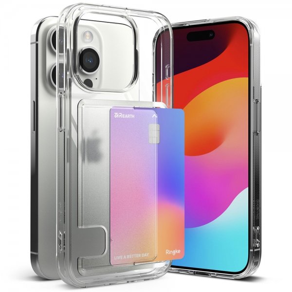 Ringke iPhone 15 Pro Deksel Fusion Card Clear