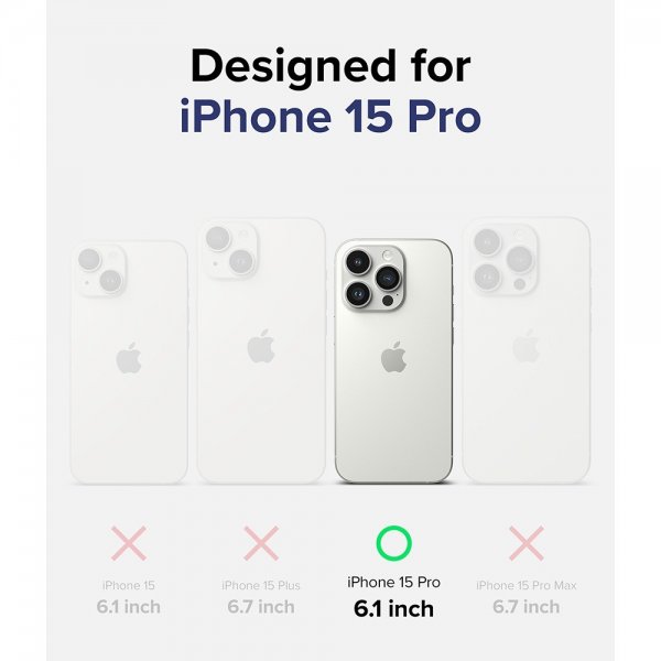 Ringke iPhone 15 Pro Deksel Fusion Clear