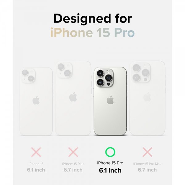 Ringke iPhone 15 Pro Deksel Fusion Design Seoul