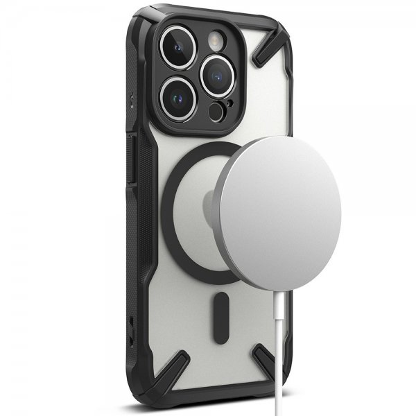 Ringke iPhone 15 Pro Deksel Fusion X Magnetic Matte Black