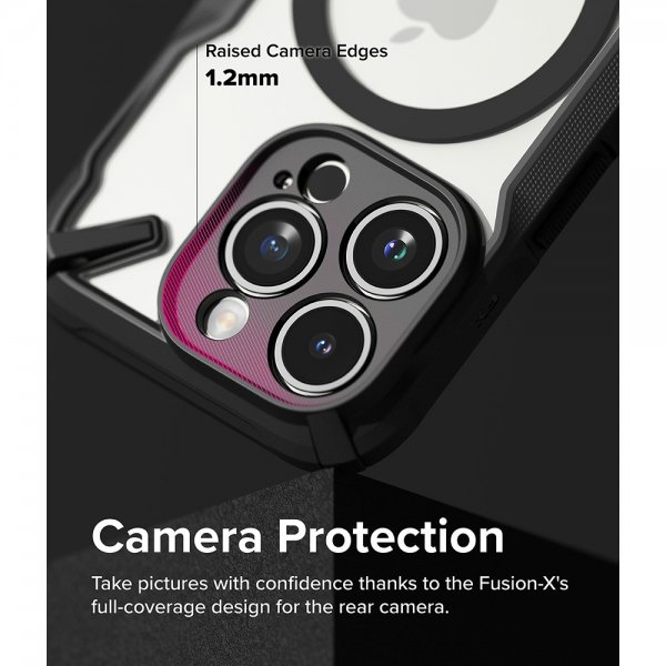 Ringke iPhone 15 Pro Deksel Fusion X Magnetic Matte Black