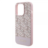 Guess iPhone 15 Pro Deksel G Cube MagSafe Rosa