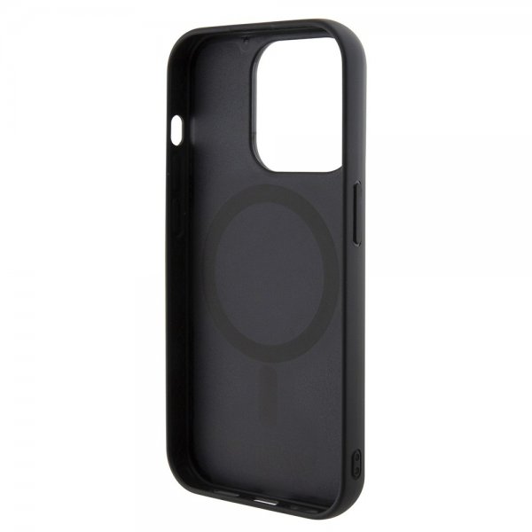 Guess iPhone 15 Pro Deksel G Cube MagSafe Svart