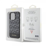 Guess iPhone 15 Pro Deksel G Cube MagSafe Svart