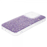 iPhone 15 Pro Deksel Glitterpaljetter Lilla