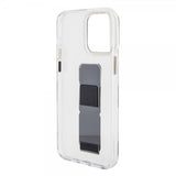 Guess iPhone 15 Pro Deksel Grip Stand Clear Transparent