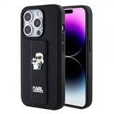 Karl Lagerfeld iPhone 15 Pro Deksel Grip Stand Function Svart