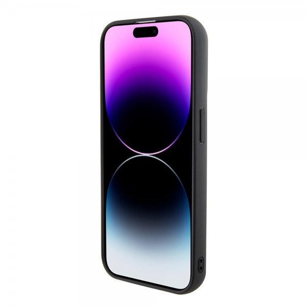 Karl Lagerfeld iPhone 15 Pro Deksel Grip Stand Function Svart