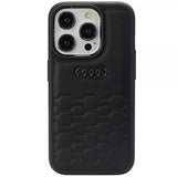 Audi iPhone 15 Pro Deksel GT Synthetic Leather Svart