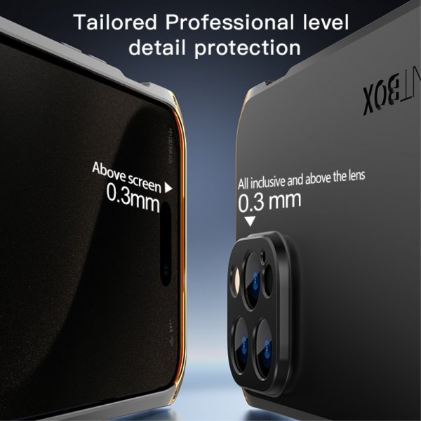 iPhone 15 Pro Deksel Metall Svart