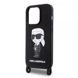 Karl Lagerfeld iPhone 15 Pro Deksel Ikonik Crossbody Svart