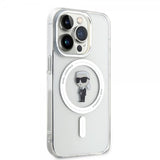 Karl Lagerfeld iPhone 15 Pro Deksel Ikonik MagSafe Transparent