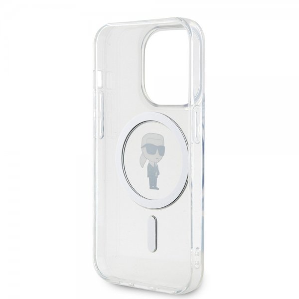Karl Lagerfeld iPhone 15 Pro Deksel Ikonik MagSafe Transparent