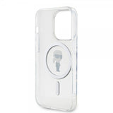 Karl Lagerfeld iPhone 15 Pro Deksel Ikonik MagSafe Transparent