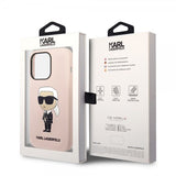Karl Lagerfeld iPhone 15 Pro Deksel Ikonik NFT Rosa