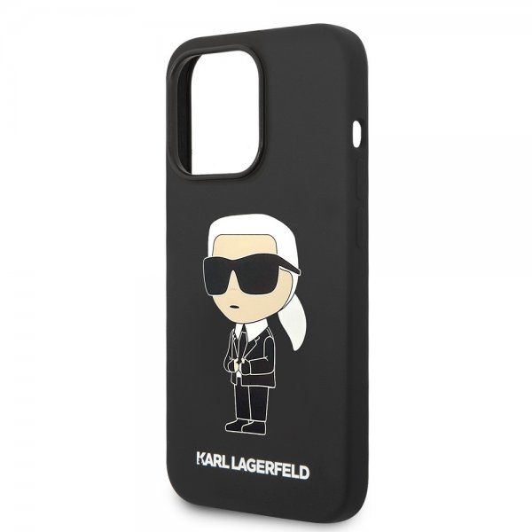 Karl Lagerfeld iPhone 15 Pro Deksel Ikonik NFT Svart