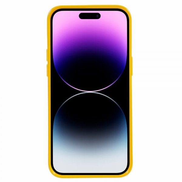 Mercury iPhone 15 Pro Deksel Jelly Glitter Gul