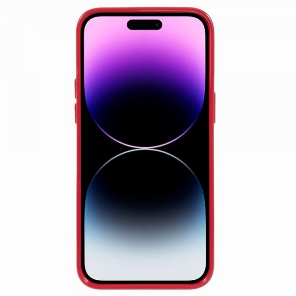 Mercury iPhone 15 Pro Deksel Jelly Glitter Magenta