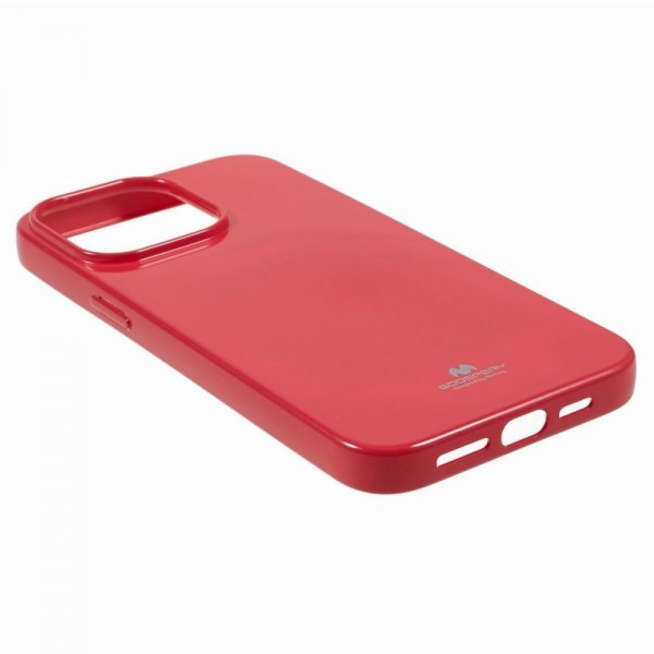Mercury iPhone 15 Pro Deksel Jelly Glitter Magenta