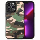 iPhone 15 Pro Deksel Kamuflasje Grønn