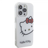 Hello Kitty iPhone 15 Pro Deksel Kitty Logo Hvit