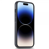 Lc.Imeeke iPhone 15 Pro Deksel Karbonfibertekstur Rød Stripe Svart