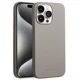Qialino iPhone 15 Pro Deksel Kunstlæder MagSafe Grå