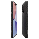 Spigen iPhone 15 Pro Deksel Liquid Air Matte Black