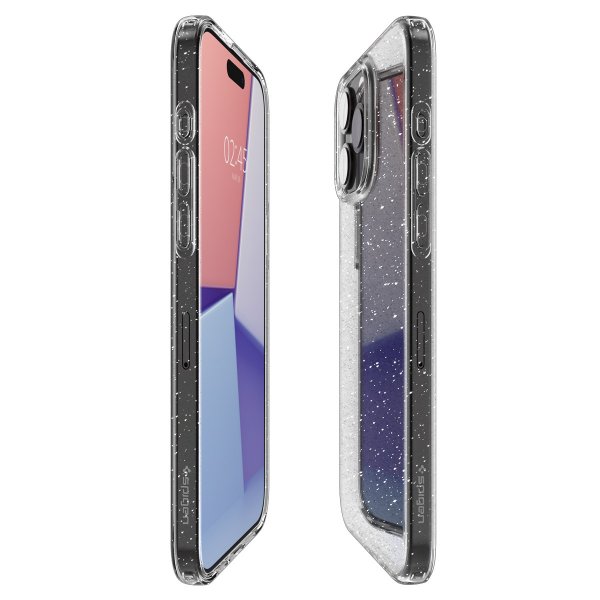 Spigen iPhone 15 Pro Deksel Liquid Crystal Glitter Crystal Quartz