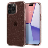 Spigen iPhone 15 Pro Deksel Liquid Crystal Glitter Rose Quartz