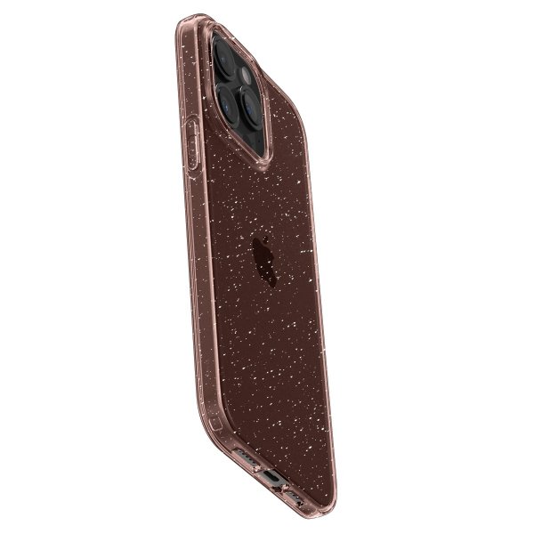 Spigen iPhone 15 Pro Deksel Liquid Crystal Glitter Rose Quartz