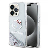 Hello Kitty iPhone 15 Pro Deksel Liquid Glitter Translucent