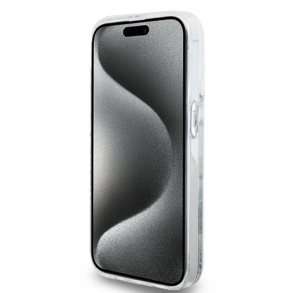 Hello Kitty iPhone 15 Pro Deksel Liquid Glitter Translucent
