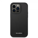 Karl Lagerfeld iPhone 15 Pro Deksel Liquid Silicone MagSafe Svart