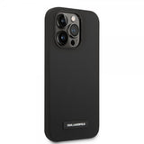 Karl Lagerfeld iPhone 15 Pro Deksel Liquid Silicone MagSafe Svart