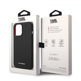 Karl Lagerfeld iPhone 15 Pro Deksel Liquid Silicone MagSafe Svart