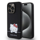 Hello Kitty iPhone 15 Pro Deksel Liquid Silicone Svart