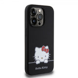 Hello Kitty iPhone 15 Pro Deksel Liquid Silicone Svart