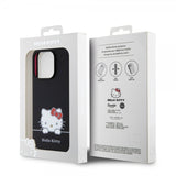 Hello Kitty iPhone 15 Pro Deksel Liquid Silicone Svart