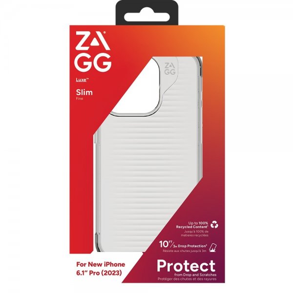 Zagg iPhone 15 Pro Deksel Luxe Transparent