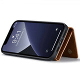 Dg.Ming iPhone 15 Pro Deksel M1 Series Avtakbart Kortholder Brun