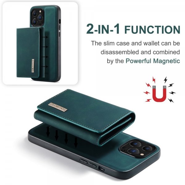 Dg.Ming iPhone 15 Pro Deksel M1 Series Avtakbart Kortholder Grønn