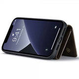 Dg.Ming iPhone 15 Pro Deksel M1 Series Avtakbart Kortholder Kaffe