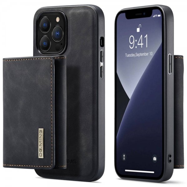 Dg.Ming iPhone 15 Pro Deksel M1 Series Avtakbart Kortholder Svart